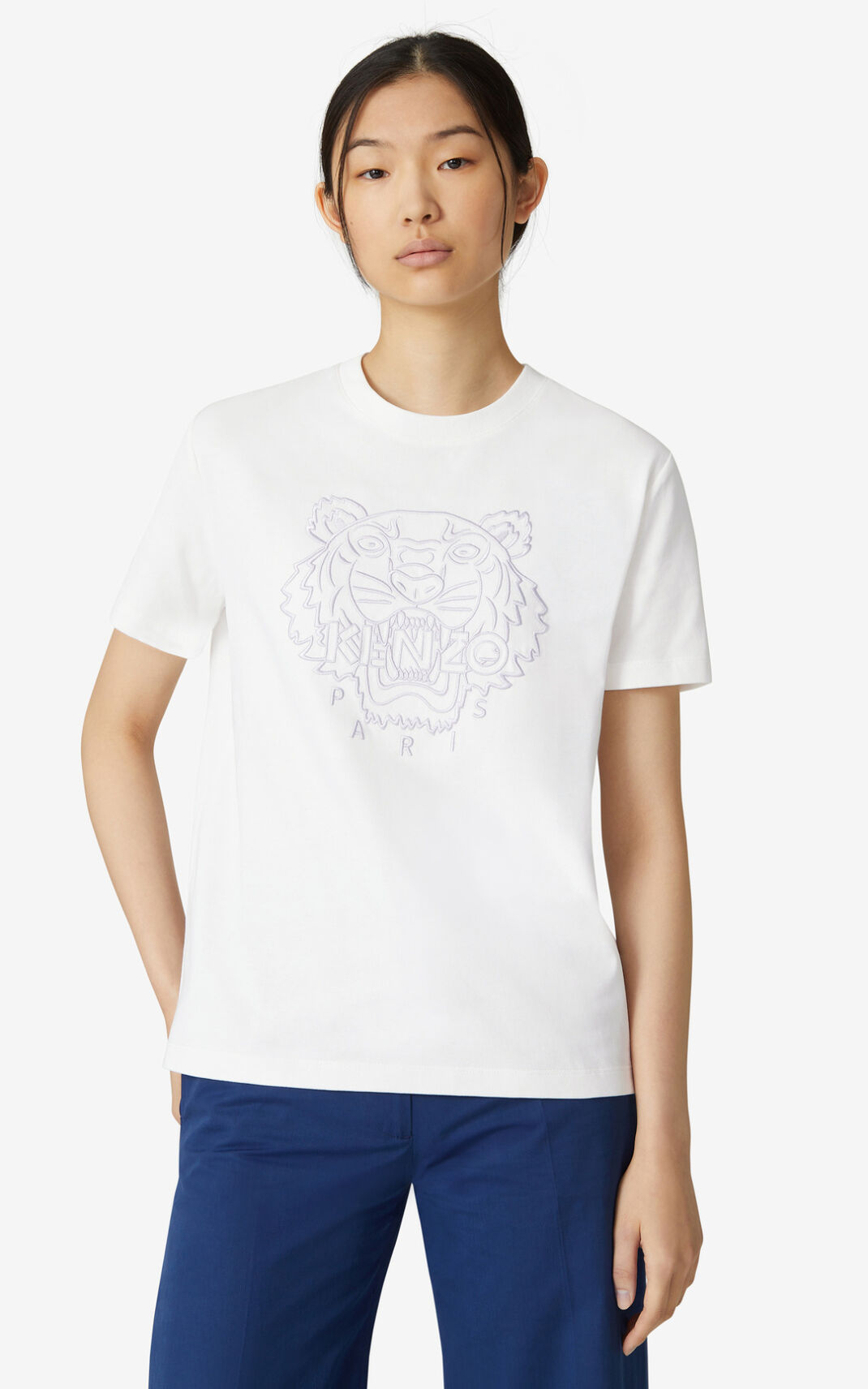 Kenzo Loose Tiger Ženska Majice Bela SI-0960375